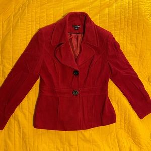 Beautiful Red blazer jacket made by east5th Medium. Never worn but no tags.